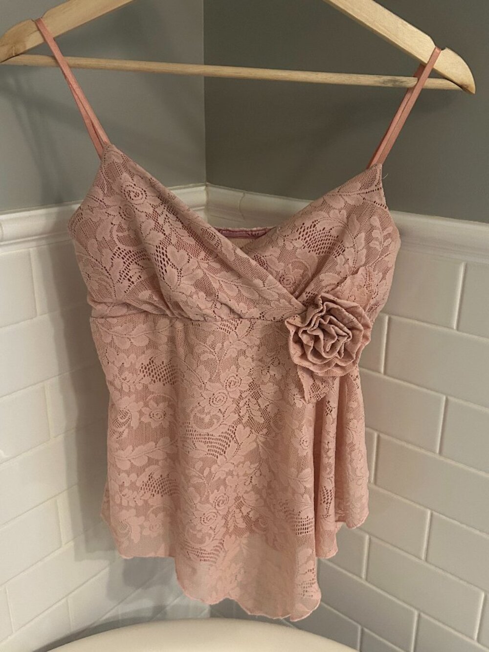 Dusty Rose Coquette Top